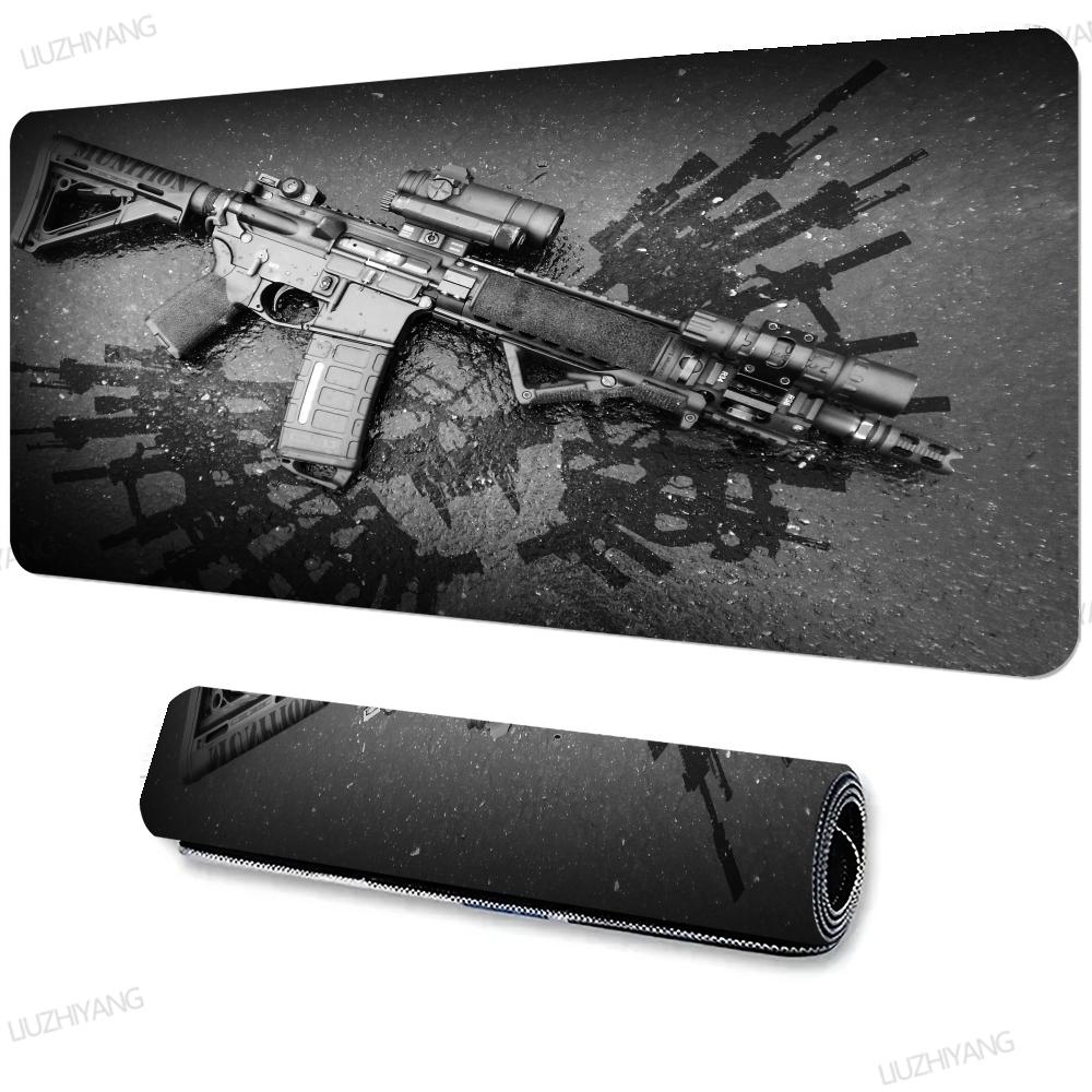 Cool Gun parts assembly Mouse Pad Office Large Desk Mat Computer Laptop Keyboard Pads Gaming Mousepad Non-Slip Cushion 900X400