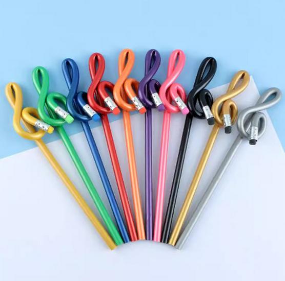 

Музыкальный карандаш в форме фортепиано с ключом соль для детей Red Pencil - 1 piece