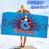 Trabzonspor Print Beach Towel, Large Soft Quick Dry Towel for Beach Camping Swimming