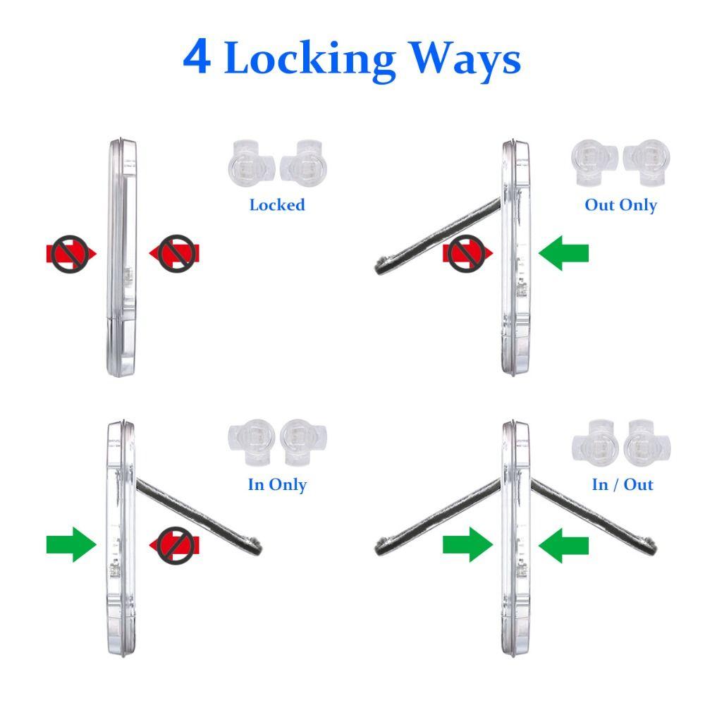4 Ways Lock Dog Cat Flap Door Round Cat Interior Door Pets Dog Door Window  Sliding Glass Doors