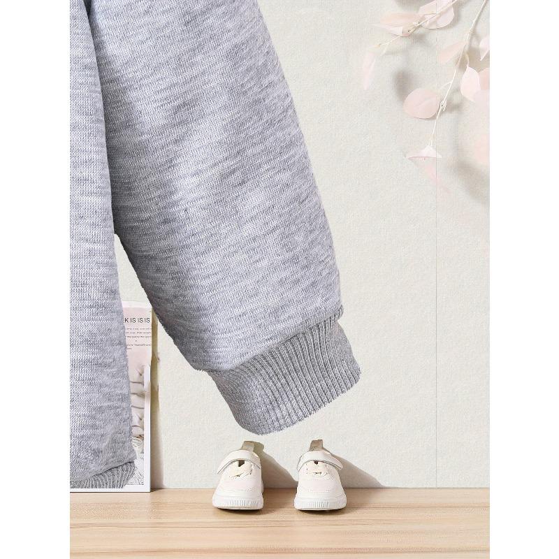 Cartoon Print Crew Neck Sweatshirt - Casual & Comfy, Perfect for Spring/Fall, Machine Washable