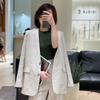Nanyou Women's Minimalist Linen Collarless Suit Jacket - Autumn 25 Collection