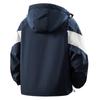 PNJ Men's Color-block Fleece Lined Casual Jacket