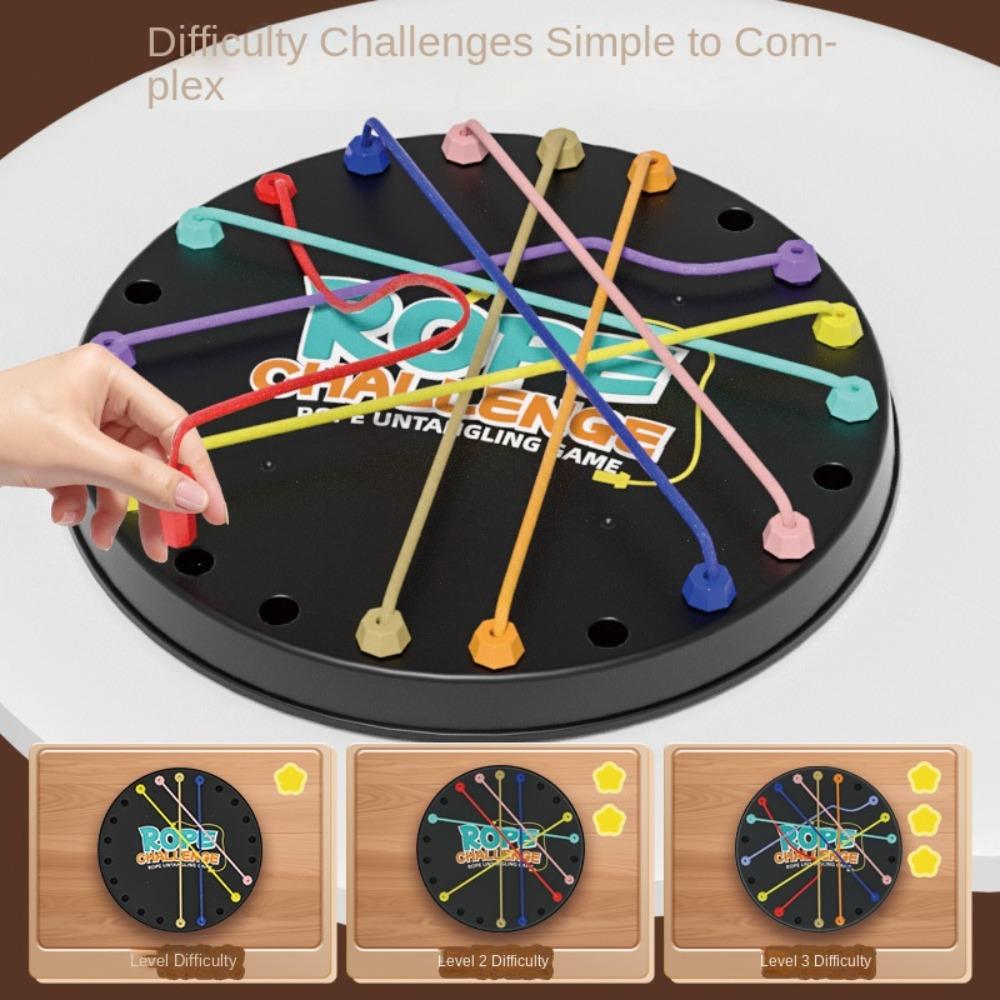 

String Solution Brainy Knots Rope Toy Educational Toys Untangling Board Game