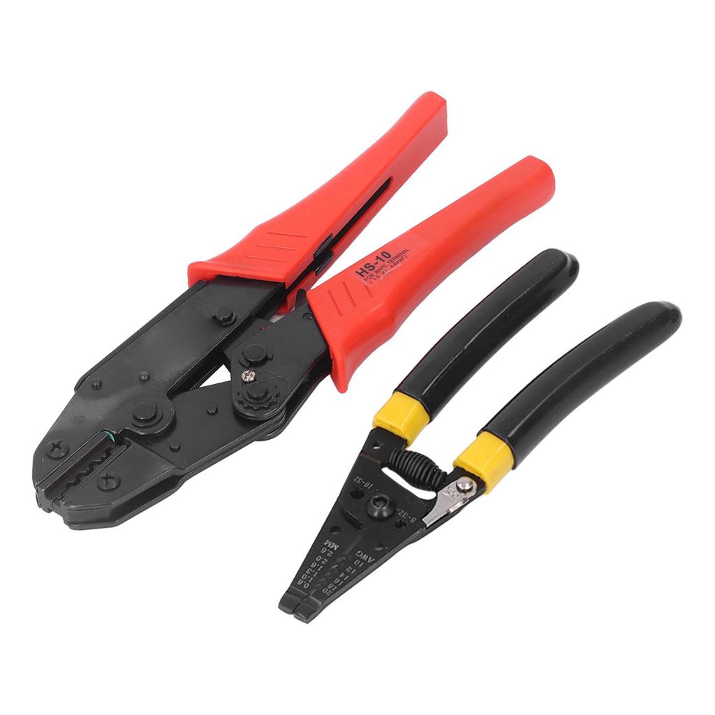 Ratchet Wire Crimping Tool Kit Stainless Steel Wire Stripper with Automatic Release Device and
