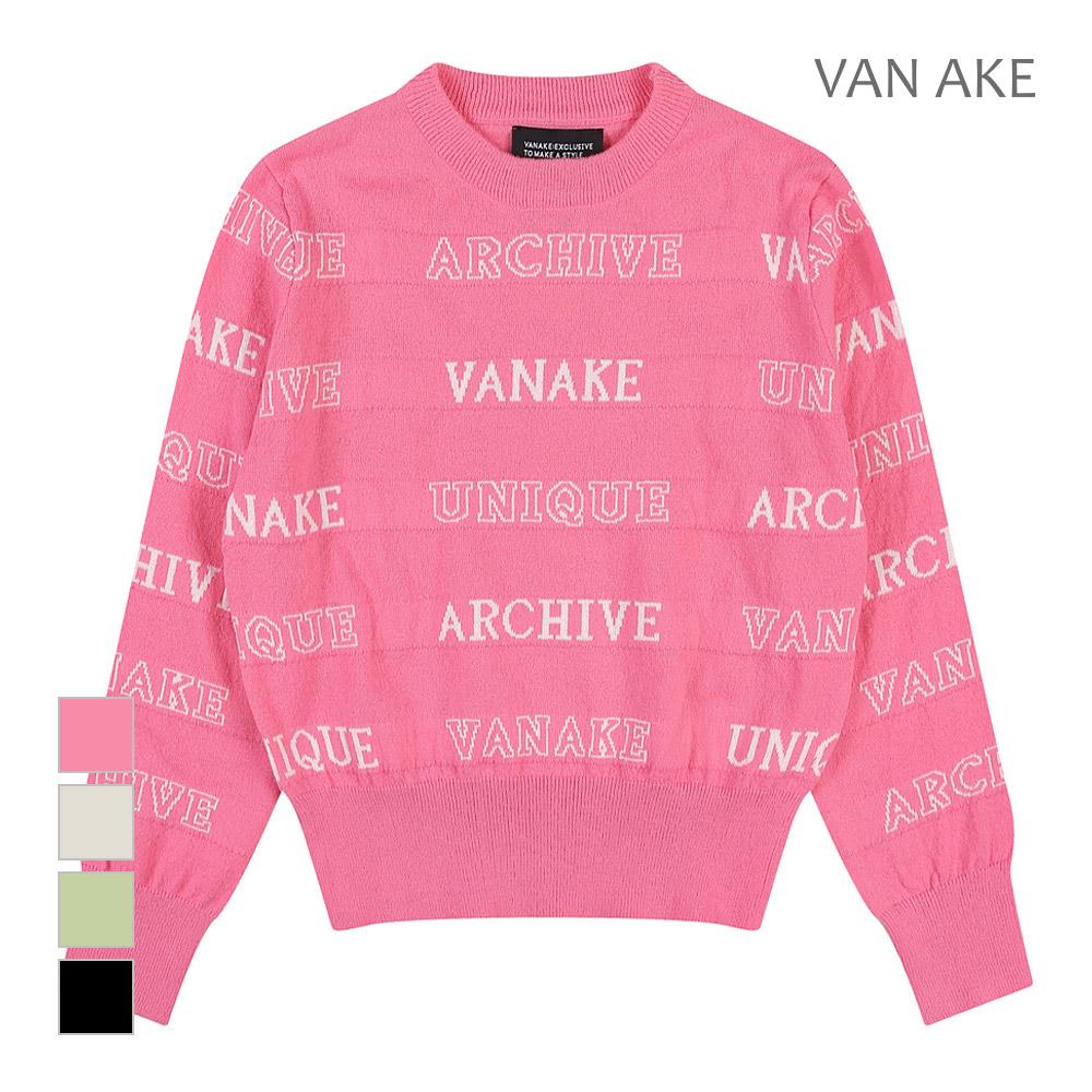 VANAKE Logo Lettering Pattern Knit_Vb2Yktuv03Z