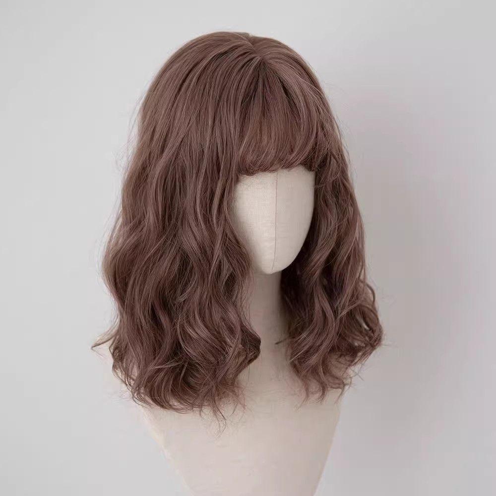 Potter Harry Hermione Cosplay Perücke Braun Cornrow Locken mit voluminösem Oberteil und luftigem Pony Geeignet für runde oder zierliche Gesichter Cosplay Perücke