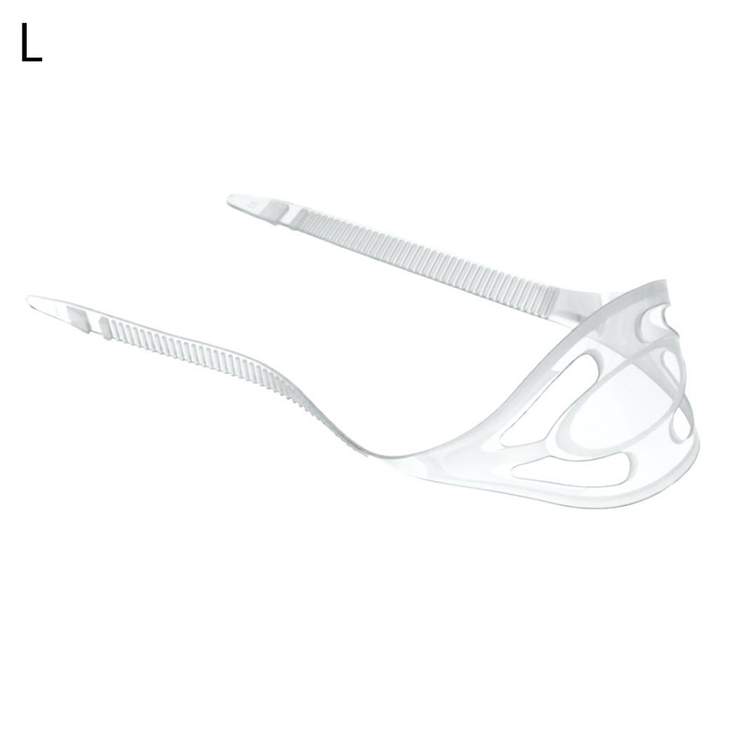 

Силиконовая маска для подводного плавания с ремешком для подводного плавания и фридайвинга, защита для волос L прозрачный