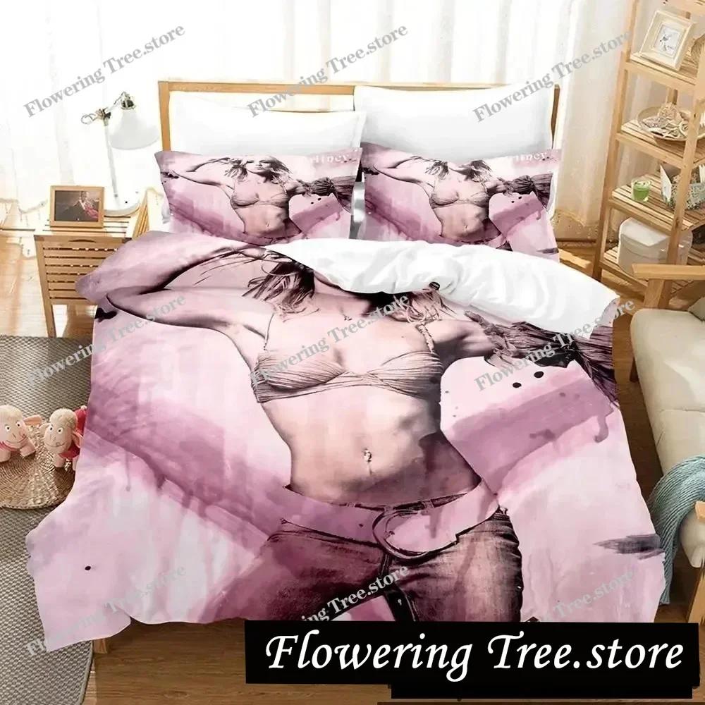 3D Print Britney Spears Bedding Set Boys Girls Twin Queen King Size Duvet Cover Pillowcase Bed boys Adult Home Textileextile