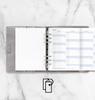 Filofax 2026 System Planner Refill, A5 Vertical Year Planner, January Start, White, 26-68501, Officially Imported