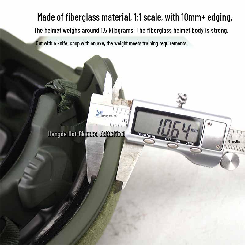 CE Certified Tiger Stripe Tactical FAST Helmet - Fiberglass, Anti-Riot, 1.5KG