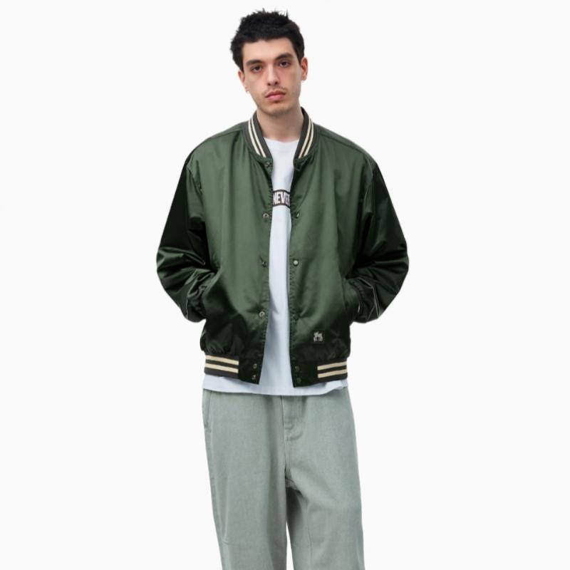 ThIs Is Never That Satin Jacket Olive