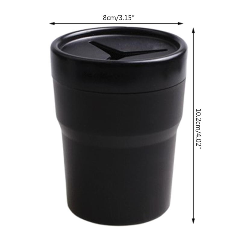 Upgraded Car Trash Can Mini Car Trash Bin Automotives- Trash Can Car Rubbish Box Change Storage Box Lightweight Can