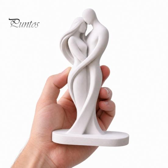 Nahtlose Spleißkunst Statue Abstrakte Menschenkörper Statue, Weibliche Figur Umarmende Liebes Skulptur, 3D Einteilige Formgebung Warme Berührung Form für