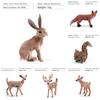 Forest Wildlife Pvc Animal Decor Set With Realistic Squirrel Fox Rabbit Deer For Holiday Home Decoration