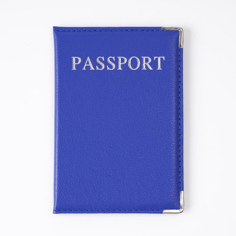 Passport Cover Pu Leather Travel Passport Holder Protector Case Organizer Ticket Document Business Credit Id Cards Wallet