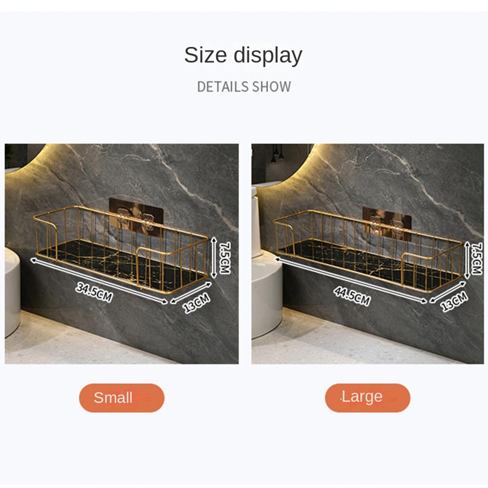 Makeup Storage Rack Bathroom Storage Rack Above The Toilet Luxury Bathroom Shelf Without Drilling Iron Wall Shelf Home Storage