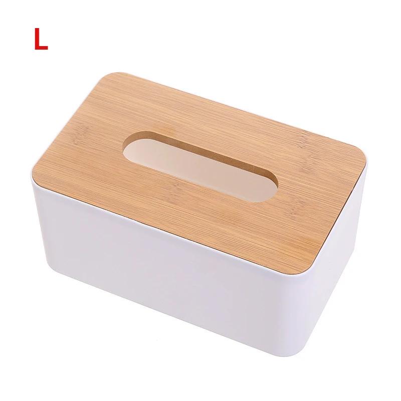 

Пластиковая коробка для салфеток с деревянной крышкой, квадратный держатель для салфеток, контейнер для диспенсера влажных салфеток, чехол, современный домашний органайзер для автомобиля