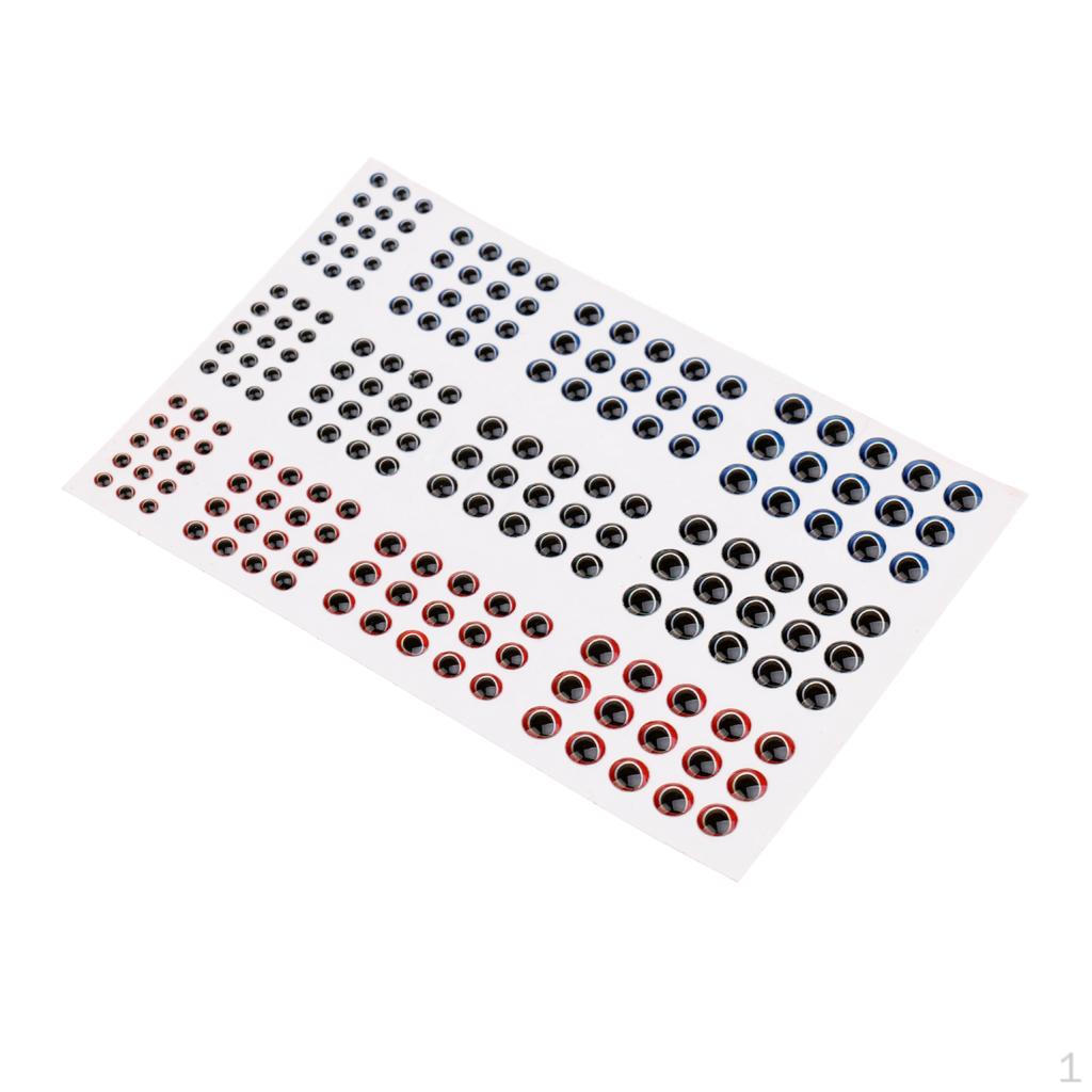 

183шт 3/4/5/6 мм DIY 3D моделирование голографическая приманка для рыбалки глаза летать