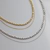 Double Layer Figaro Chain Necklace: Bestselling Titanium Steel Clavicle Accessory for Women