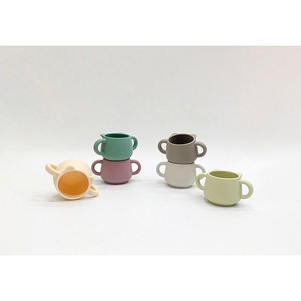 Modui Silicone Bear Both Hand Cup, Cream, 1 Piece