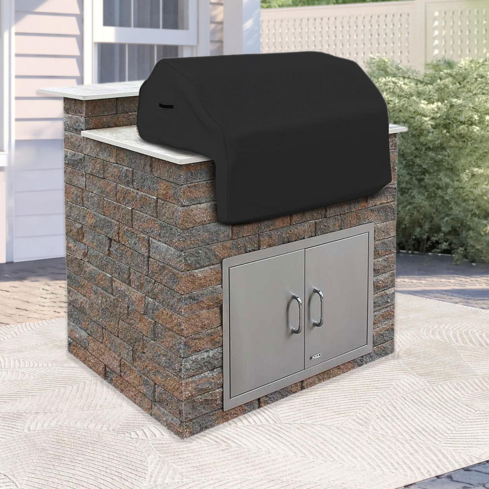 

BBQ Grill Cover BBQ Grill Protective Cover Dustproof Rainproof Griddle Cover for Covering Patio Furniture Outside Grilling 81x66x61cm
