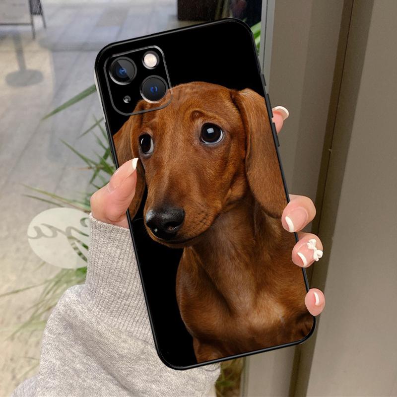 

Dachshund Dog Phone Case For iPhone 12 11 13 14 15 16 Pro Max Mini X XS XR Plus Shockproof Cover iPhone 15Pro MAX