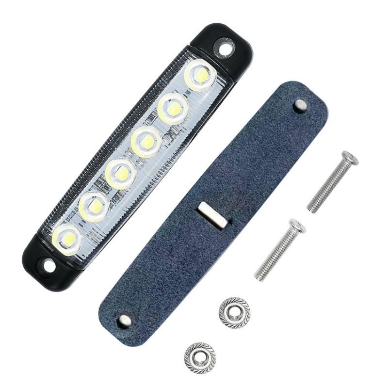 24V 6 Led Side Marker Lights Car External Lights Warning Tail Light Signal Brake Lamps For Truck Trailer Lorry Bus