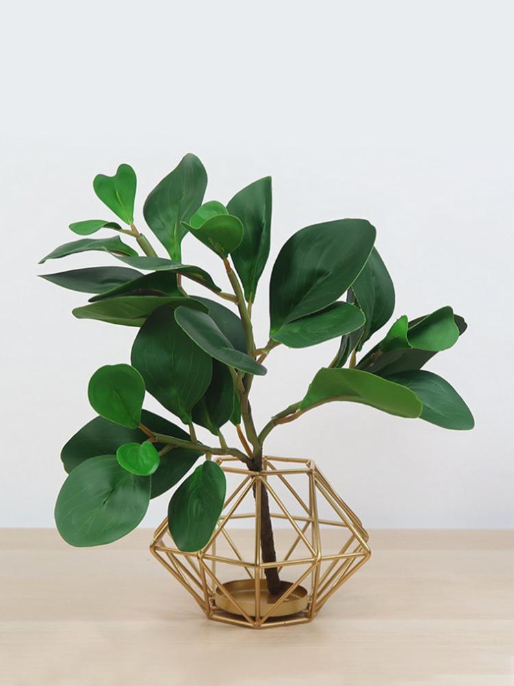 Simulation Grüne Bohnenblätter Wohnzimmertischdekoration Blume Pflanze Wanddekoration