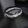 Best Friend Bracelets for 2 Matching Yin Yang Adjustable Cord Bracelet for Bff Friendship