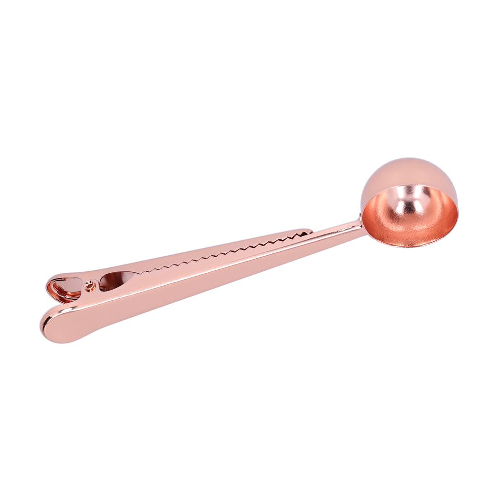 2 in 1 Multifunction Coffee Scoop with Bag Clip 430 Stainless Steel Coffee Measuring Spoon