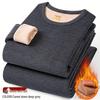 Herren- und Damen-Winter-Thermo-Unterwäsche-Set - Mit Samt gefüttert, Übergröße, Dick und Warm für den Herbst.