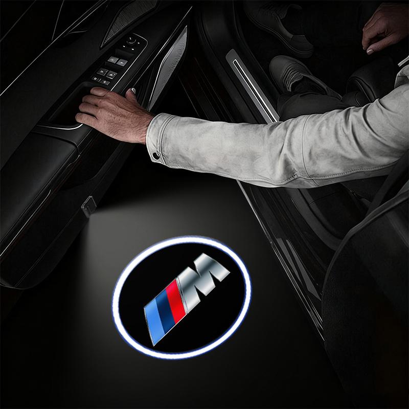 YNQS5 For BMW M4 M8 5 Series E39 E60 E61 F10 F11 F07 G30 G31 G15 Z4 E89 E85 Car Accessories LED Car Door Projector Logo Welcome Light
