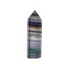 50-60mm Jewelry Colorful Stone Collectables Point Healing Crystal Wand Natural Fluorite Gemstone