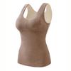 Womens Self Heating Velvet Thermal Vest Built In Brushed Padded Plus Size Winter Underwear