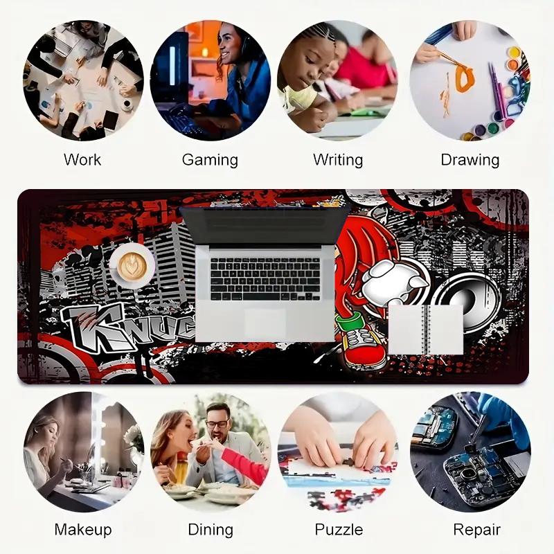 1Pc Urban Skateboard Culture Gaming Mouse Pad Keyboard Desk Mat Non-slip Rubber Lock Edge Waterproof Computer Mousepad for Office Home Decor S1680