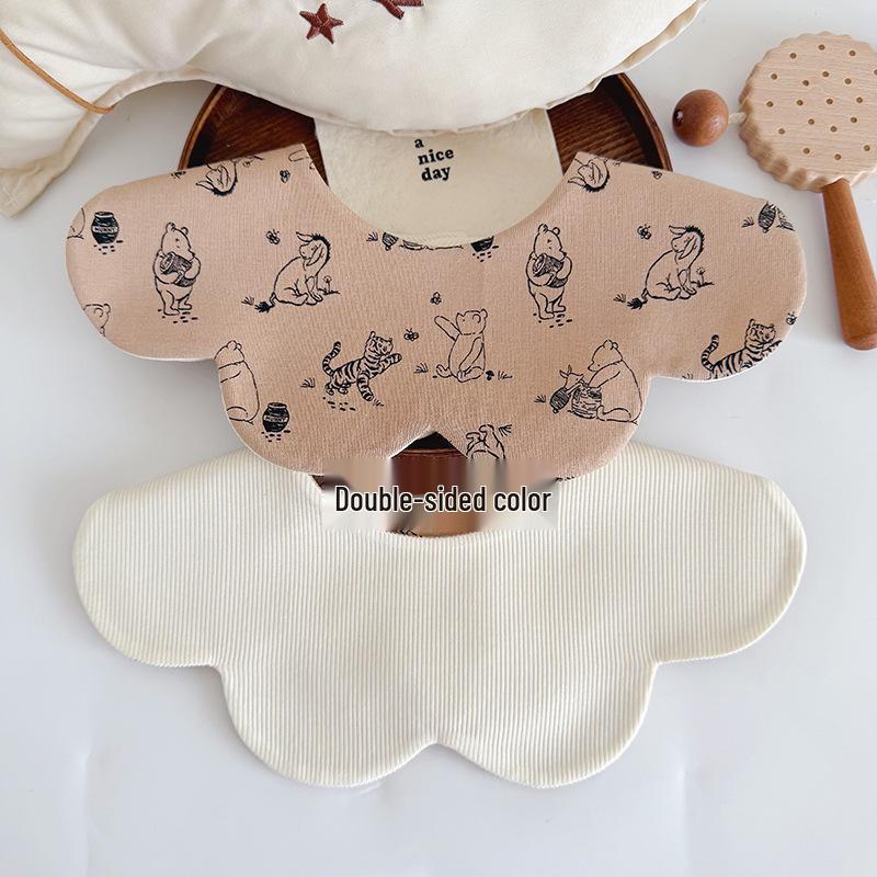 Storyme Double-Sided Korean Baby Drool Bib With Side Label, Suitable for 0-2 Years