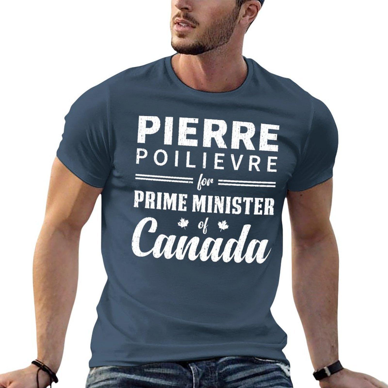 Pierre Poilievre For Conservative Party Leader And Prime Minister Of Canada Distressed Tshirt Anime T Shirts For Unisex Tshirt S
