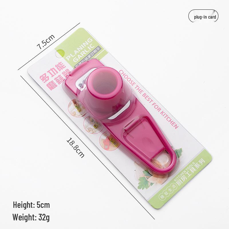 Stainless Steel Manual Garlic Press & Chopper - Kitchen Tool