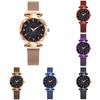 Montre à Quartz Lumineuse Numérique Ciel Étoilé à Bracelet Magnétique Pour Étudiants