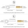 5pc/set Leather Sewing Needle Positioning Tool, Fixing Stitch Locator, DIY Leather Edge Locking Suture Located Needles
