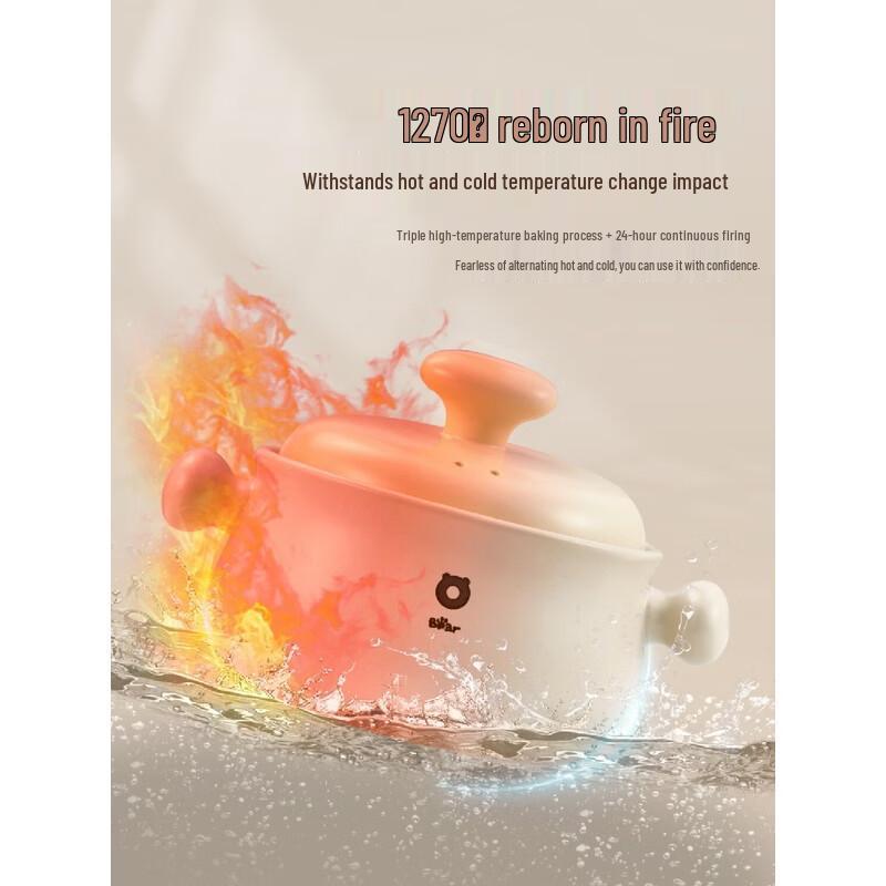 Bear Ceramic Soup Pot - 4.5L