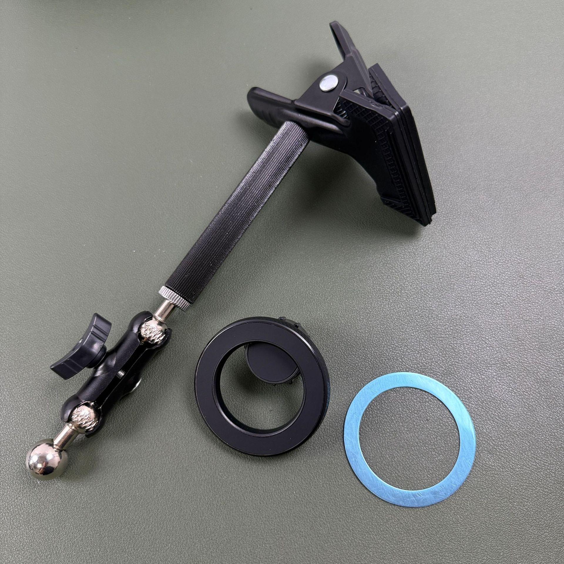 360° Rotating Magnetic Phone Holder with Strong Clamp for Desktop