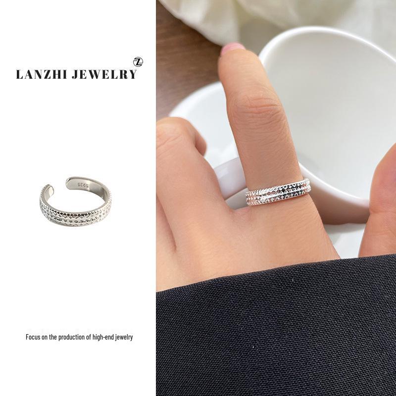 

Lan Zhi Snowflake Open 925 Sterling Silver Ring for Women - Unique, Non-Fading Design Adjustable Opening