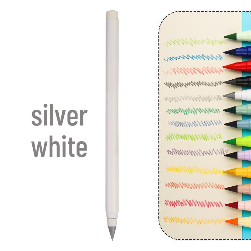 Erasable Posture Correcting Eternal Pencil - 12 Colors, No Sharpening Needed, Durable Lead, Perfect for Kids' Drawing.