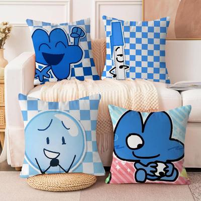 Cartoon B-BFDI Cushion Cover Pillow Cover Decor Pillowcase Printed Cushion Case For Couch