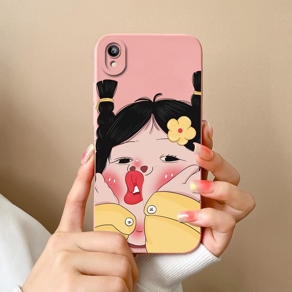 For Vivo Y93 Y93S Y91C Y91i Y90 Y1S Case Fashion Design Camera Protection Shockproof Back Cover Soft Liquid Silicone Phone Cases