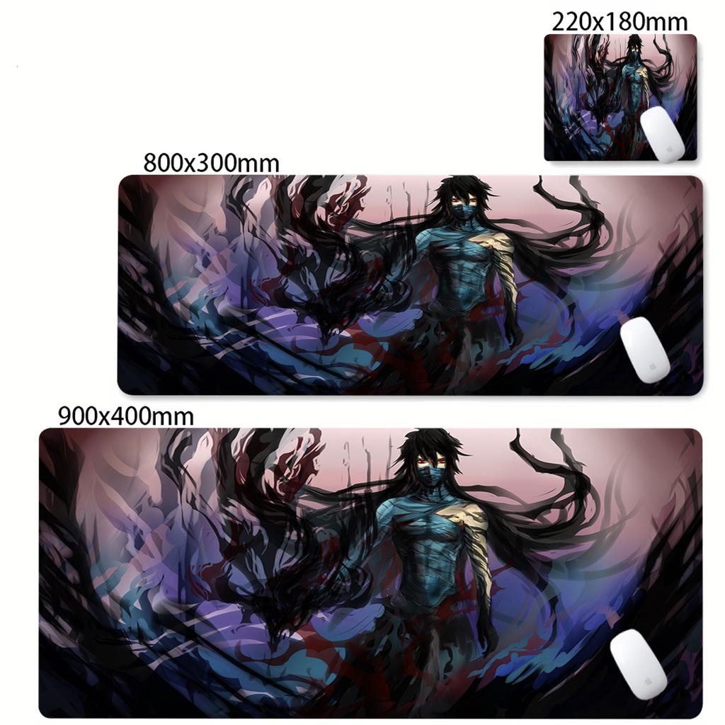 Large Mouse Pad Black White Anime BLEACH Mause Mats Gaming Accessories Office Gamer Keyboard Desk Mat Kurosaki Ichigo Mousepad