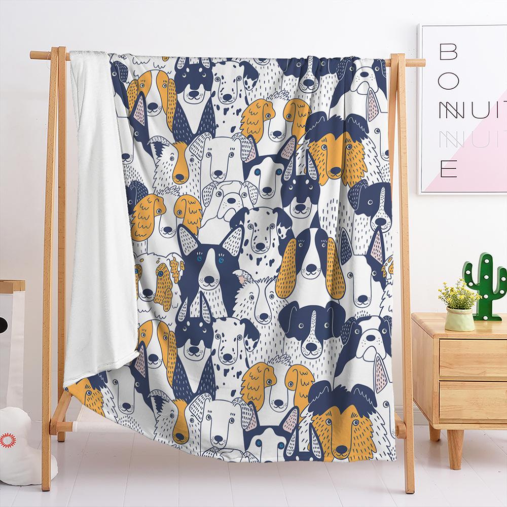 

Одеяло Фланелевое Одеяло Домашнее животное Стопка Лиса Собака 3D Цифровая печать Одеяло Одеяло 120X90cm