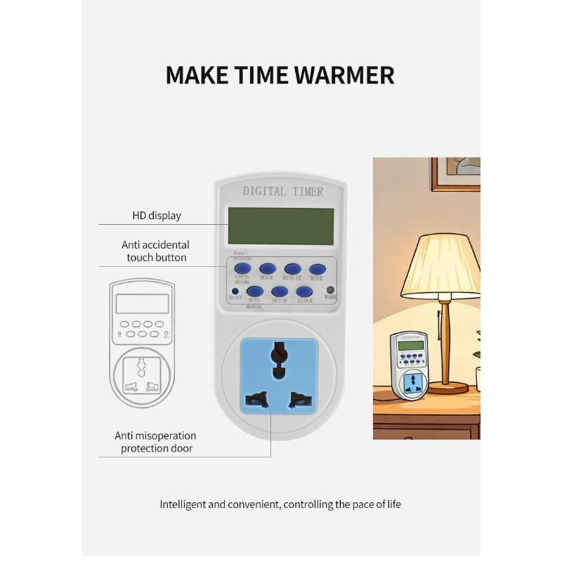1PC European and British regular socket time control switch time control advertising light electric vehicle charging automatic power failure